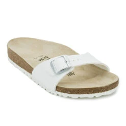 Birkenstock Women's Madrid Slim Fit Single Strap Sandals - White -Vans || Clarks || Ugg Sales 10669743 1423569519 107775