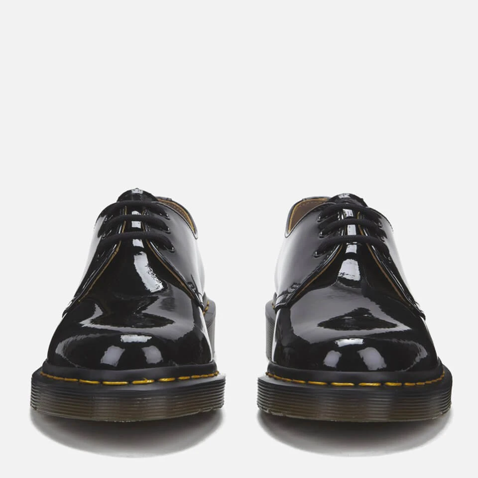 Dr. Martens Women's 1461 Patent Lamper 3-Eye Shoes - Black 6 Dr. Martens Women's 1461 Patent Lamper 3-Eye Shoes - Black - Image 4