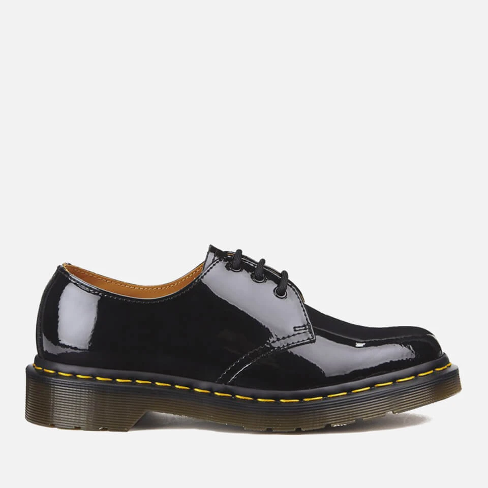 Dr. Martens Women's 1461 Patent Lamper 3-Eye Shoes - Black 3 Dr. Martens Women's 1461 Patent Lamper 3-Eye Shoes - Black