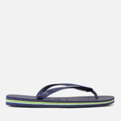 Havaianas Men's Brasil Logo Flip Flops - Navy Blue -Vans || Clarks || Ugg Sales 10907493 1255047543795350