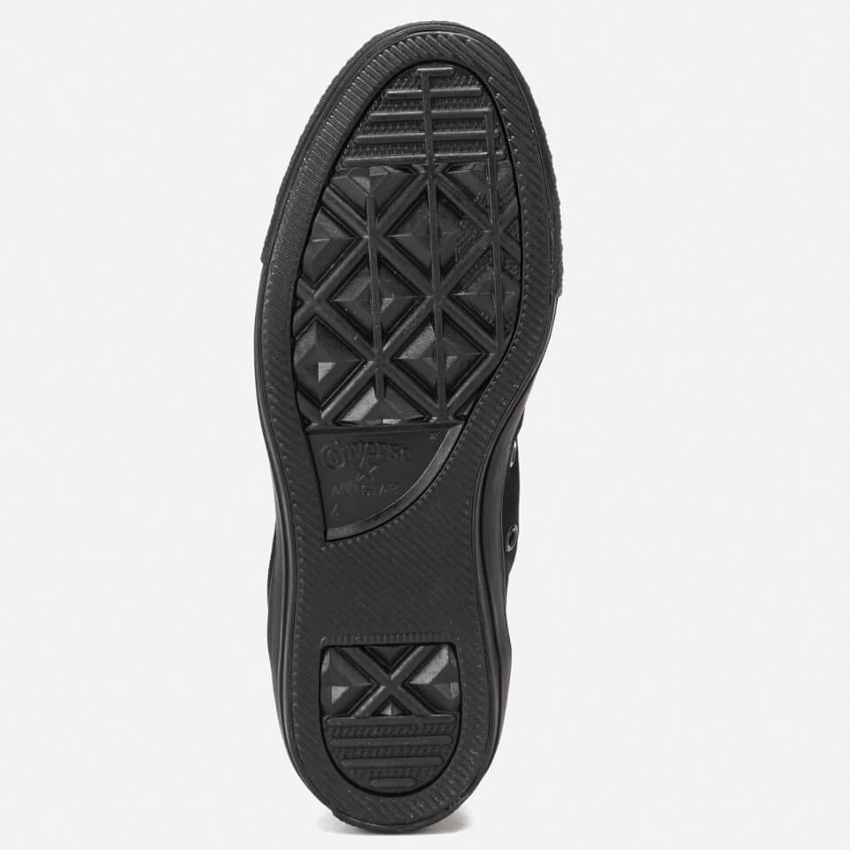 Converse Chuck Taylor All Star Ox Canvas Trainers - Black Monochrome 5 Converse Chuck Taylor All Star Ox Canvas Trainers - Black Monochrome - Image 3