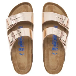 Birkenstock Women's Arizona Slim Fit Leather Double Strap Sandals - Metallic Copper 9 Birkenstock Women's Arizona Slim Fit Leather Double Strap Sandals - Metallic Copper -Vans || Clarks || Ugg Sales 11234647 1804392074009859