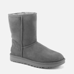 UGG Women's Classic Short II Sheepskin Boots - Grey -Vans || Clarks || Ugg Sales 11307415 2024900254927759