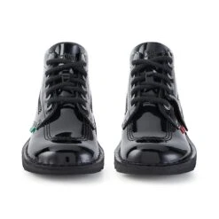 Kickers Youth Kick Hi Patent Leather Boots - Black -Vans || Clarks || Ugg Sales 11311325 1554877247544737