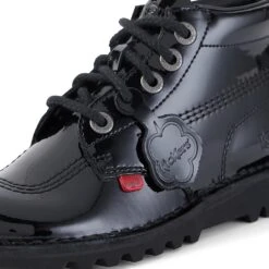 Kickers Youth Kick Hi Patent Leather Boots - Black -Vans || Clarks || Ugg Sales 11311325 5694877247623877