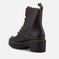 Dr. Martens Women's Leona Leather Lace Up Heeled Boots - Black -Vans || Clarks || Ugg Sales 11447028 1564520884731579