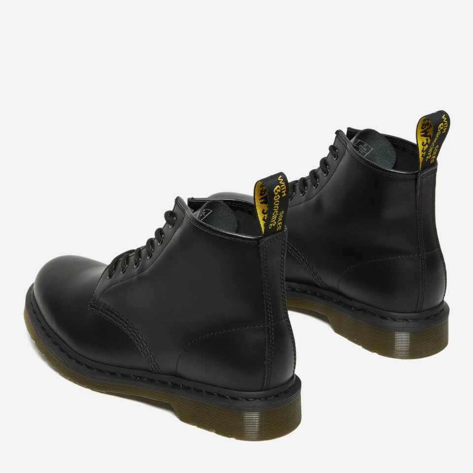 Dr. Martens 101 Smooth Leather 6-Eye Boots - Black 6 Dr. Martens 101 Smooth Leather 6-Eye Boots - Black - Image 4