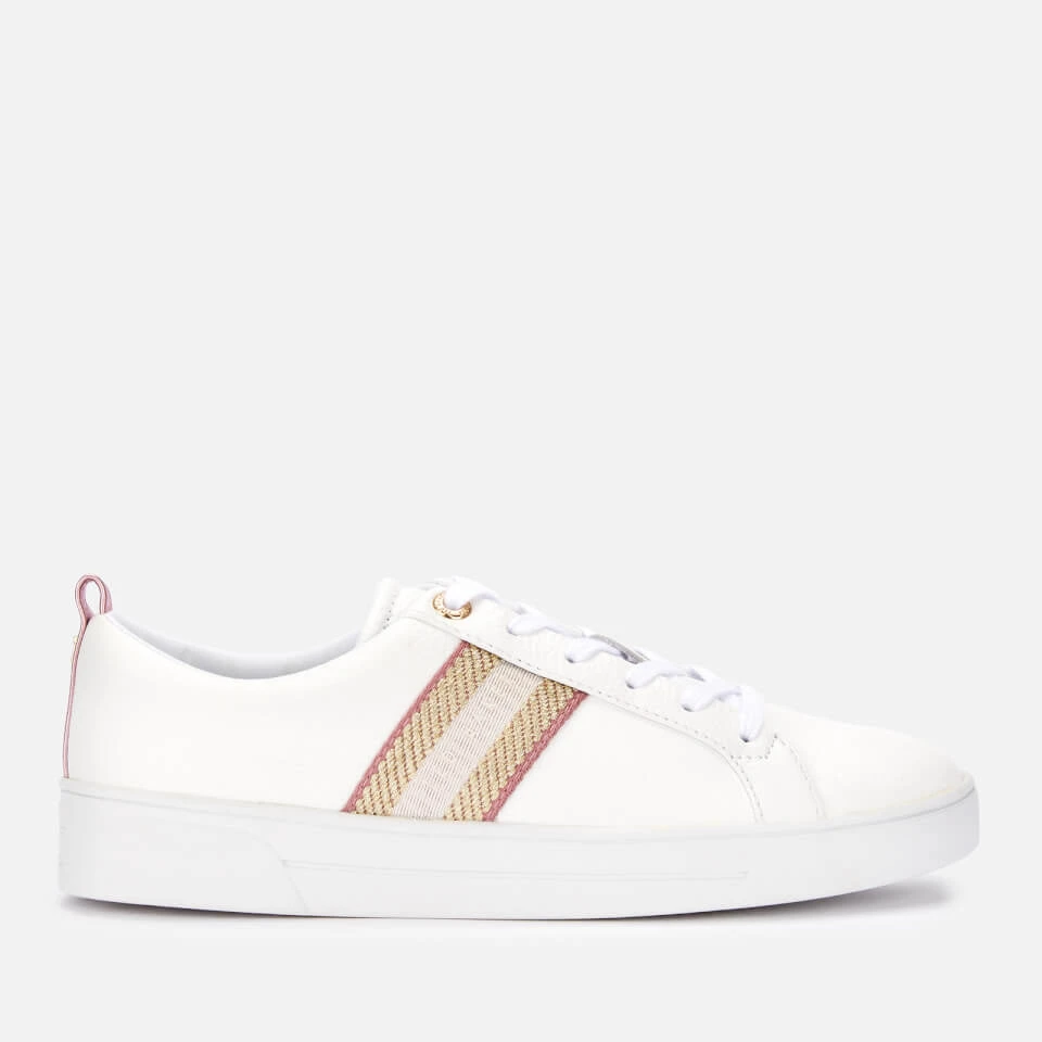 Ted Baker Women's Baily Leather Low Top Trainers - White 3 Ted Baker Women's Baily Leather Low Top Trainers - White