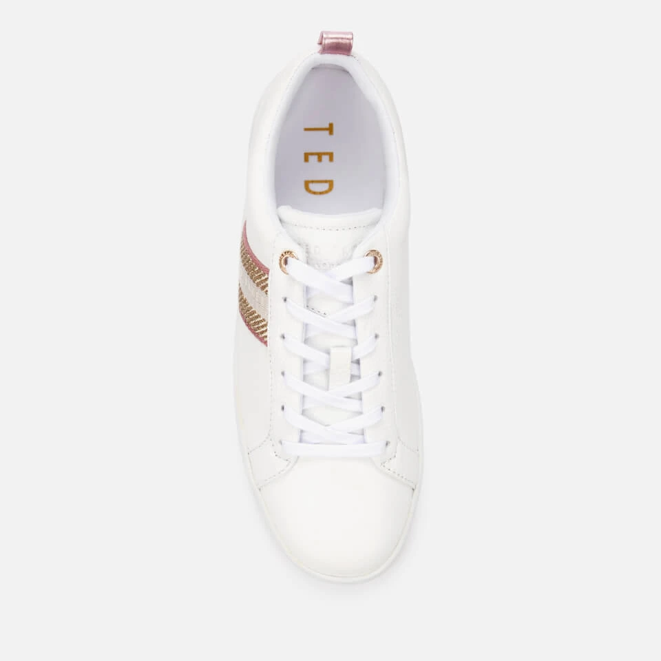Ted Baker Women's Baily Leather Low Top Trainers - White 5 Ted Baker Women's Baily Leather Low Top Trainers - White - Image 3