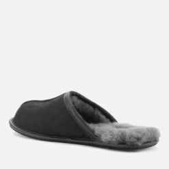 UGG Men's Scuff Leather Skeepskin Slippers - Black -Vans || Clarks || Ugg Sales 12615504 1784809558711060