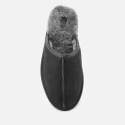 UGG Men's Scuff Leather Skeepskin Slippers - Black -Vans || Clarks || Ugg Sales 12615504 3874809558748299