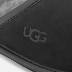 UGG Men's Scuff Leather Skeepskin Slippers - Black -Vans || Clarks || Ugg Sales 12615504 9084809558782421