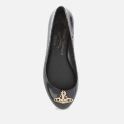 Vivienne Westwood For Melissa Women's Space Love 22 Ballet Flats - Black Cut Out Gold Orb -Vans || Clarks || Ugg Sales 12650061 1734794795728955