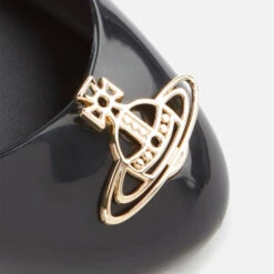 Vivienne Westwood For Melissa Women's Space Love 22 Ballet Flats - Black Cut Out Gold Orb -Vans || Clarks || Ugg Sales 12650061 1874794795778062