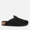 Birkenstock Men's Boston Shearling Lined Mules - Black -Vans || Clarks || Ugg Sales 12673715 1704814034358770