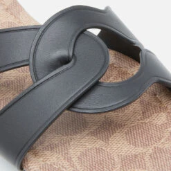 Coach Women's Essie Leather Sandals - Black -Vans || Clarks || Ugg Sales 12731014 1484846161999843