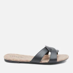 Coach Women's Essie Leather Sandals - Black