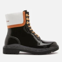 See By Chloé Women's Florrie PVC Rain Boots - Dark Red