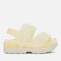 UGG Women's Fluff Sugar Sustainable Sandals - Yellow