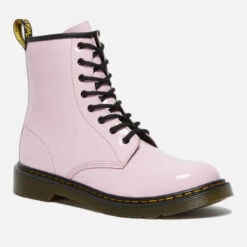 Dr. Martens Kids' 1460 Patent Lamper Lace Up Boots - Pale Pink -Vans || Clarks || Ugg Sales 12764886 1495025218033895