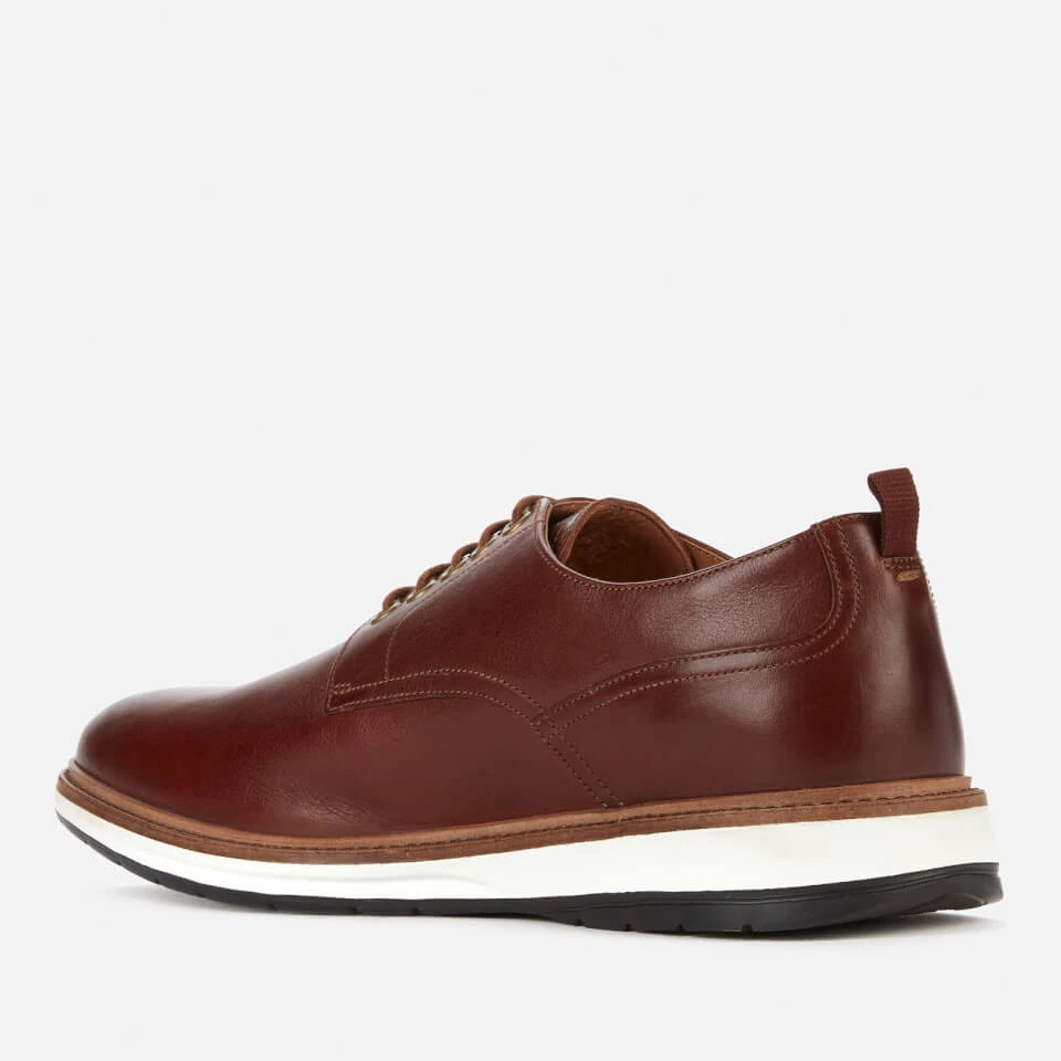 Clarks Men's Chantry Walk Leather Derby Shoes - Dark Tan 4 Clarks Men's Chantry Walk Leather Derby Shoes - Dark Tan - Image 2