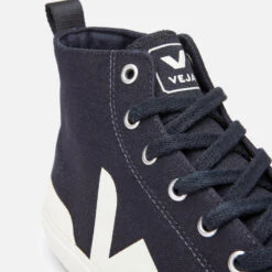 Veja Men's Nova Canvas Hi-Top Trainers - Black Pierre -Vans || Clarks || Ugg Sales 12786845 1994864544898150