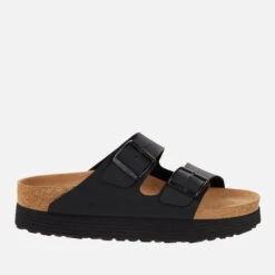 Birkenstock Women's Papillio Vegan Arizona Platform Double Strap Sandals - Black