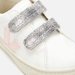 Veja Kid's Esplar Velcro Trainers - Extra White Petale Silver -Vans || Clarks || Ugg Sales 12866955 4394867607496369