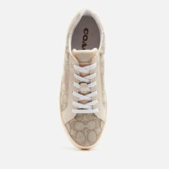 Coach Women's Lowline Jacquard Trainers - Stone/Chalk -Vans || Clarks || Ugg Sales 12908905 1344875693240798