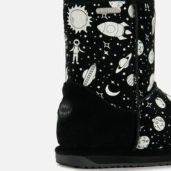 EMU Australia Kids' Outer Space Brumby Waterproof Boots - Black -Vans || Clarks || Ugg Sales 12945105 1684894829100804