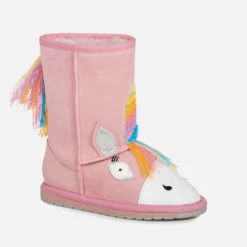 EMU Australia Toddlers' Magical Unicorn Sheepskin Boots - Pale Pink -Vans || Clarks || Ugg Sales 12945150 1974981716433149