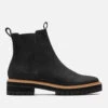 TOMS Women's Dakota Water Resistant Leather Chelsea Boots - Black -Vans || Clarks || Ugg Sales 12946153 1375057927130519