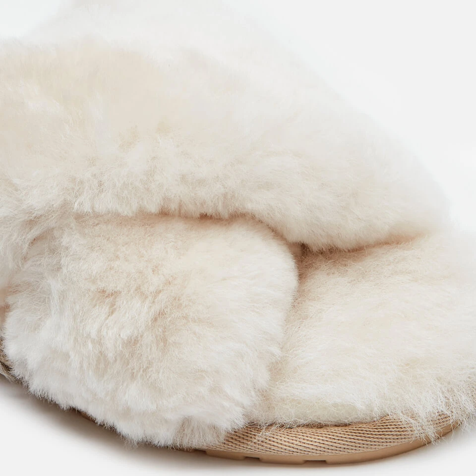 EMU Australia Women's Mayberry Sheepskin Cross Front Slippers - Natural 6 EMU Australia Women's Mayberry Sheepskin Cross Front Slippers - Natural - Image 4