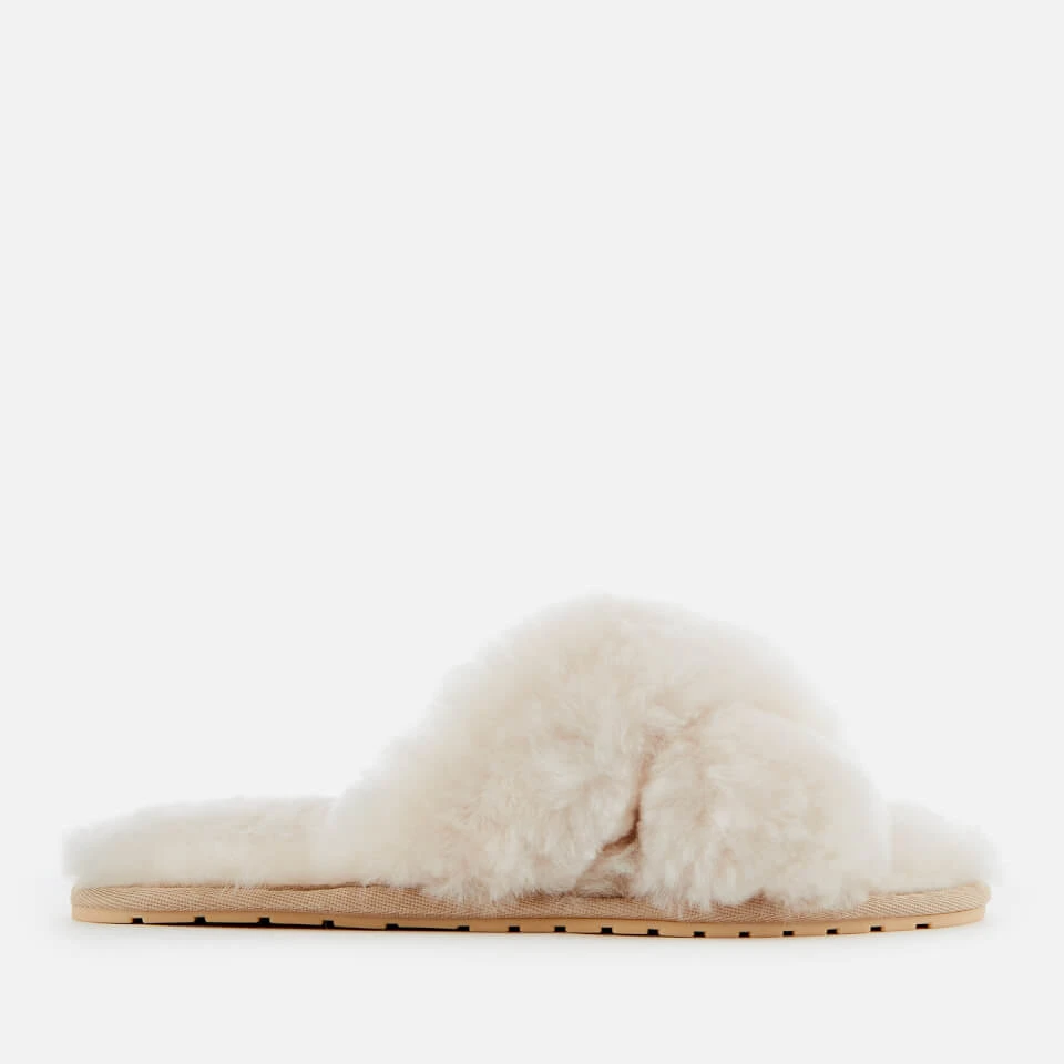 EMU Australia Women's Mayberry Sheepskin Cross Front Slippers - Natural 3 EMU Australia Women's Mayberry Sheepskin Cross Front Slippers - Natural