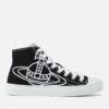 Vivienne Westwood Women's Plimsoll Canvas Hi-Top Trainers - Black