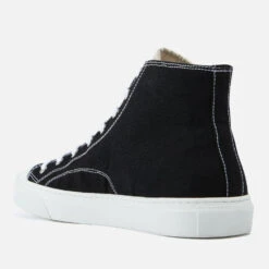 Vivienne Westwood Men's Plimsoll Canvas Hi-Top Trainers - Black -Vans || Clarks || Ugg Sales 12953661 2024980441579642
