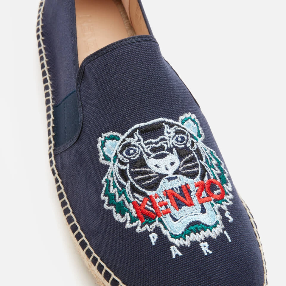 KENZO Men's Organic Canvas Elastic Tiger Espadrilles - Navy Blue 6 KENZO Men's Organic Canvas Elastic Tiger Espadrilles - Navy Blue - Image 4