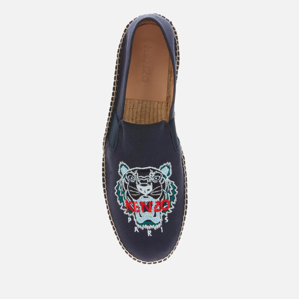 KENZO Men's Organic Canvas Elastic Tiger Espadrilles - Navy Blue 5 KENZO Men's Organic Canvas Elastic Tiger Espadrilles - Navy Blue - Image 3