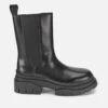 Ash Women's Storm Leather Mid Calf Chelsea Boots - Black/Black -Vans || Clarks || Ugg Sales 13118748 1284907312574924