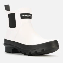 Kurt Geiger London Women's Sleet Short Wellie Chelsea Boots - White/Black 7 Kurt Geiger London Women's Sleet Short Wellie Chelsea Boots - White/Black -Vans || Clarks || Ugg Sales 13123985 1834926511439184