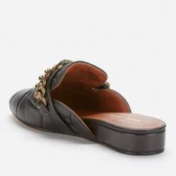 Kurt Geiger London Women's Chelsea Leather Flat Mules - Black -Vans || Clarks || Ugg Sales 13123999 1474902341572746