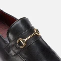 Walk London Men's Terry Trim Leather Loafers - Black -Vans || Clarks || Ugg Sales 13124542 4874898524075086