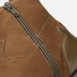 See By Chloé Women's Effie Leather/Suede Western Boots - Khaki -Vans || Clarks || Ugg Sales 13128795 2584938656313204