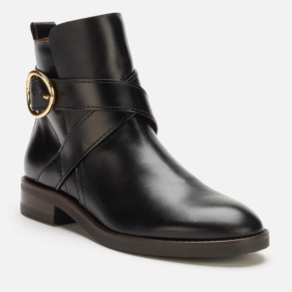 See By Chloé Women's Lyna Leather Ankle Boots - Black 4 See By Chloé Women's Lyna Leather Ankle Boots - Black - Image 2