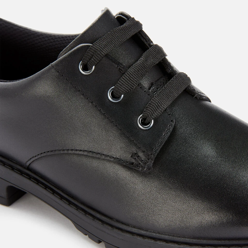 Clarks Dempster Lace Youth School Shoes - Black Leather 6 Clarks Dempster Lace Youth School Shoes - Black Leather - Image 4