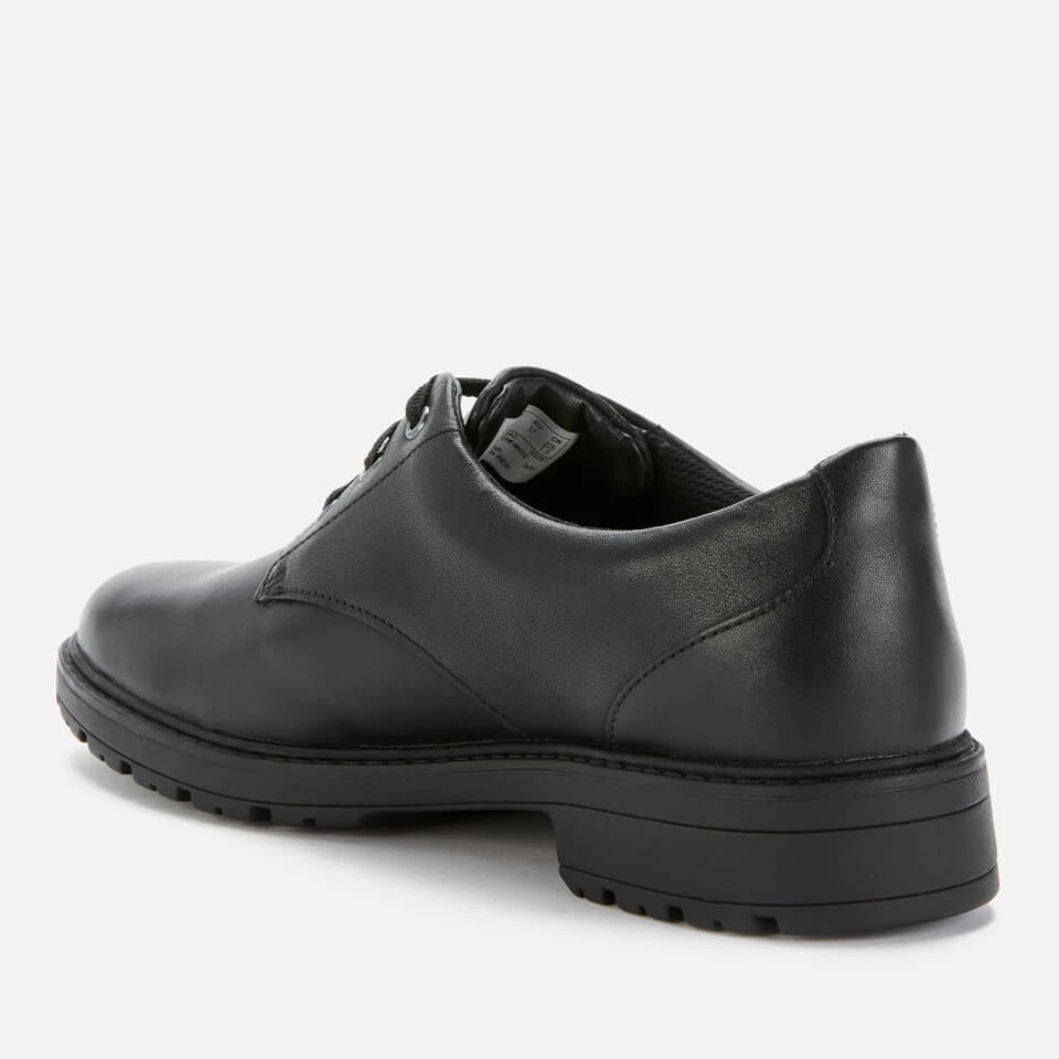 Clarks Dempster Lace Youth School Shoes - Black Leather 4 Clarks Dempster Lace Youth School Shoes - Black Leather - Image 2