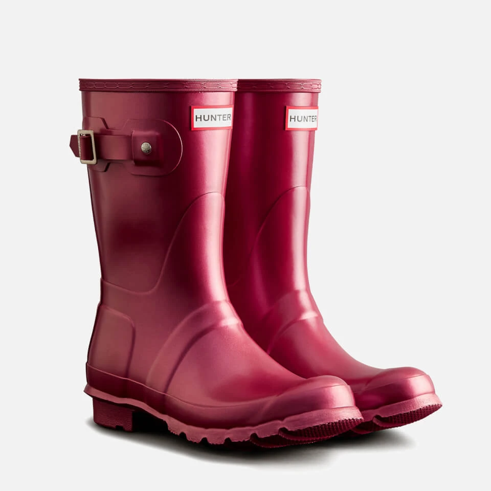 Hunter Women's Original Nebula Short Wellies - Hayes Burgundy 4 Hunter Women's Original Nebula Short Wellies - Hayes Burgundy - Image 2