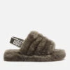 UGG Kids' Fluff Yeah Slide Slippers - Charcoal -Vans || Clarks || Ugg Sales 13149720 2904883746248126