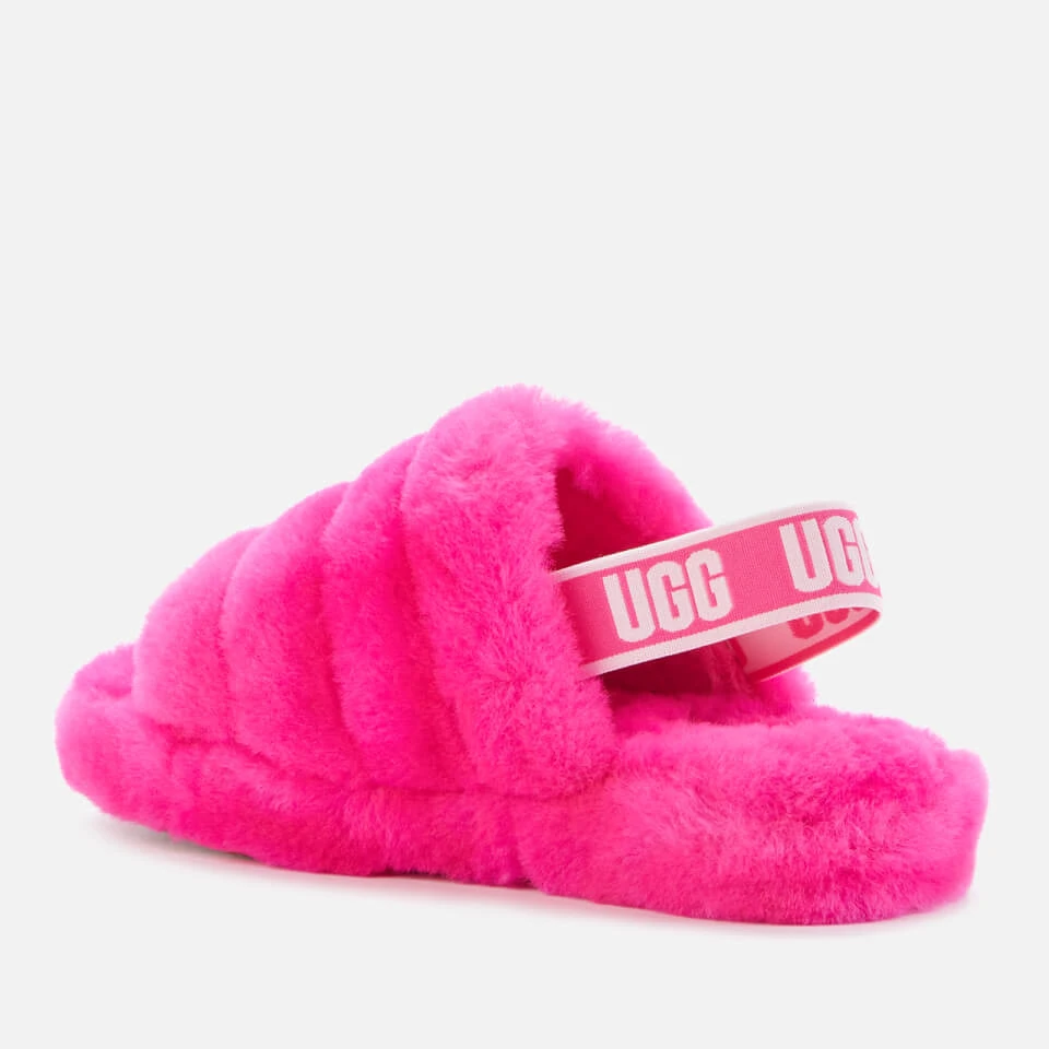 UGG Kids' Fluff Yeah Slide Slippers - Rock Rose 4 UGG Kids' Fluff Yeah Slide Slippers - Rock Rose - Image 2