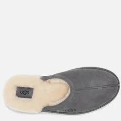 UGG Men's Scuff Suede/Sheepskin Slippers - Dark Grey -Vans || Clarks || Ugg Sales 13152508 2074913497630617